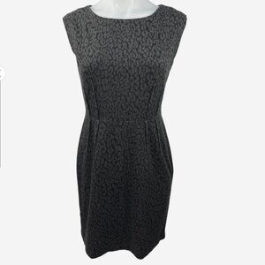 LOFT Animal Print Sheath Dress